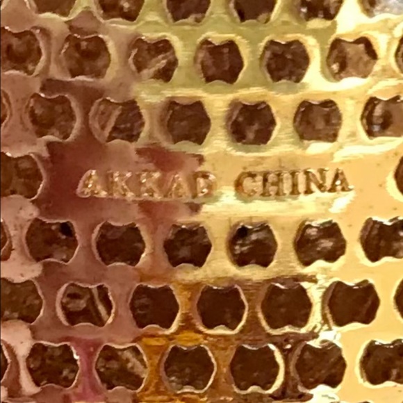 Fabulous vintage black enamel and faux diamond bracelet. - Picture 11 of 11